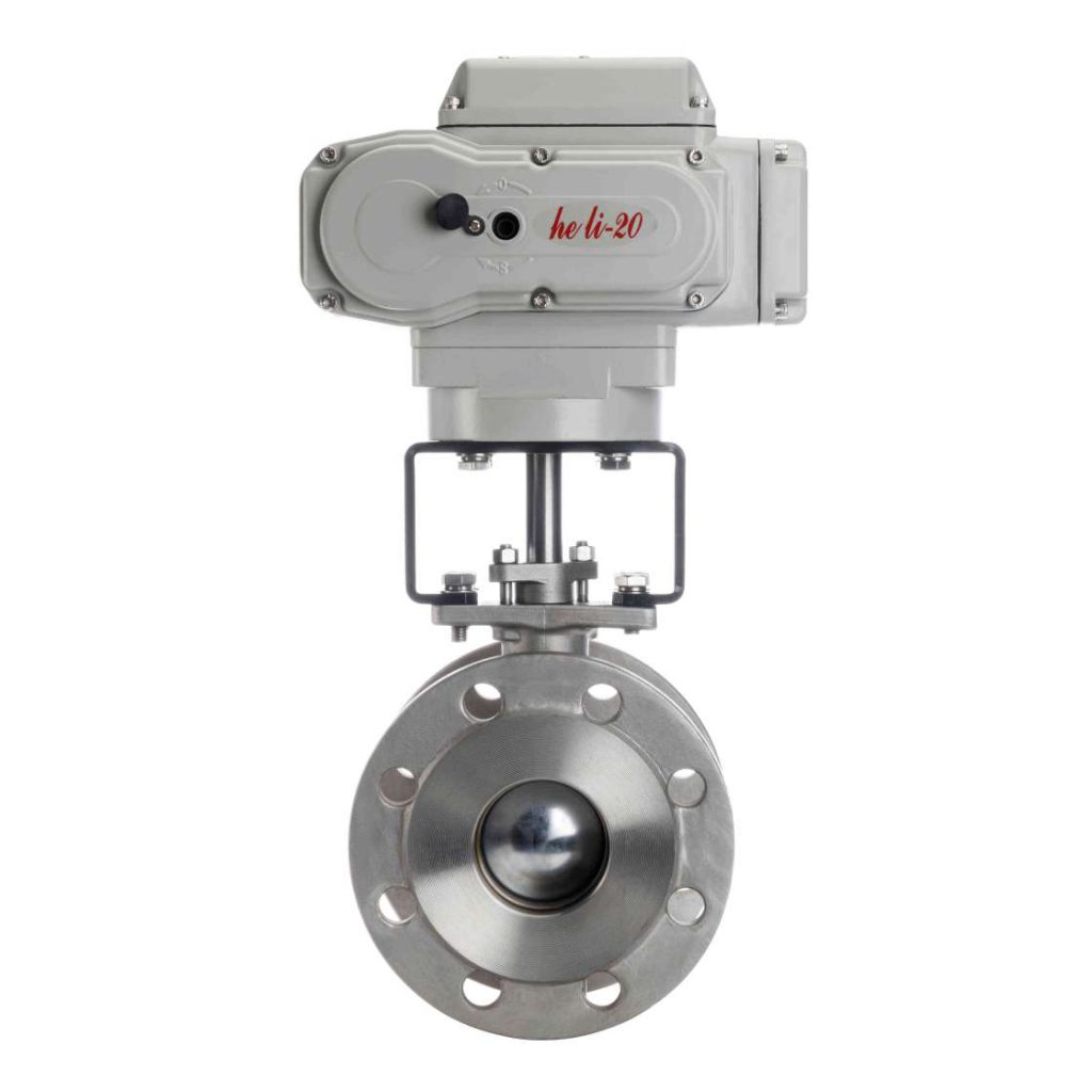 WCB Electric V-ball valve